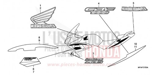RAYURE/MARQUE CBF1000A9 de 2009
